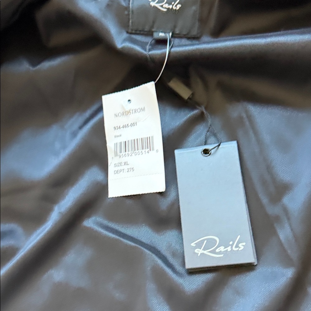 Rails Midnight Black Leather Jacket - Picture 8 of 8